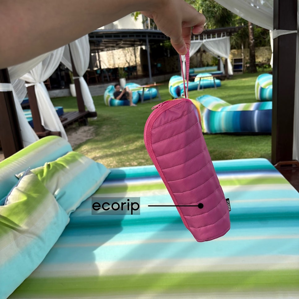 ビーチサイドでも役に立つEcoripボトルホルダー！