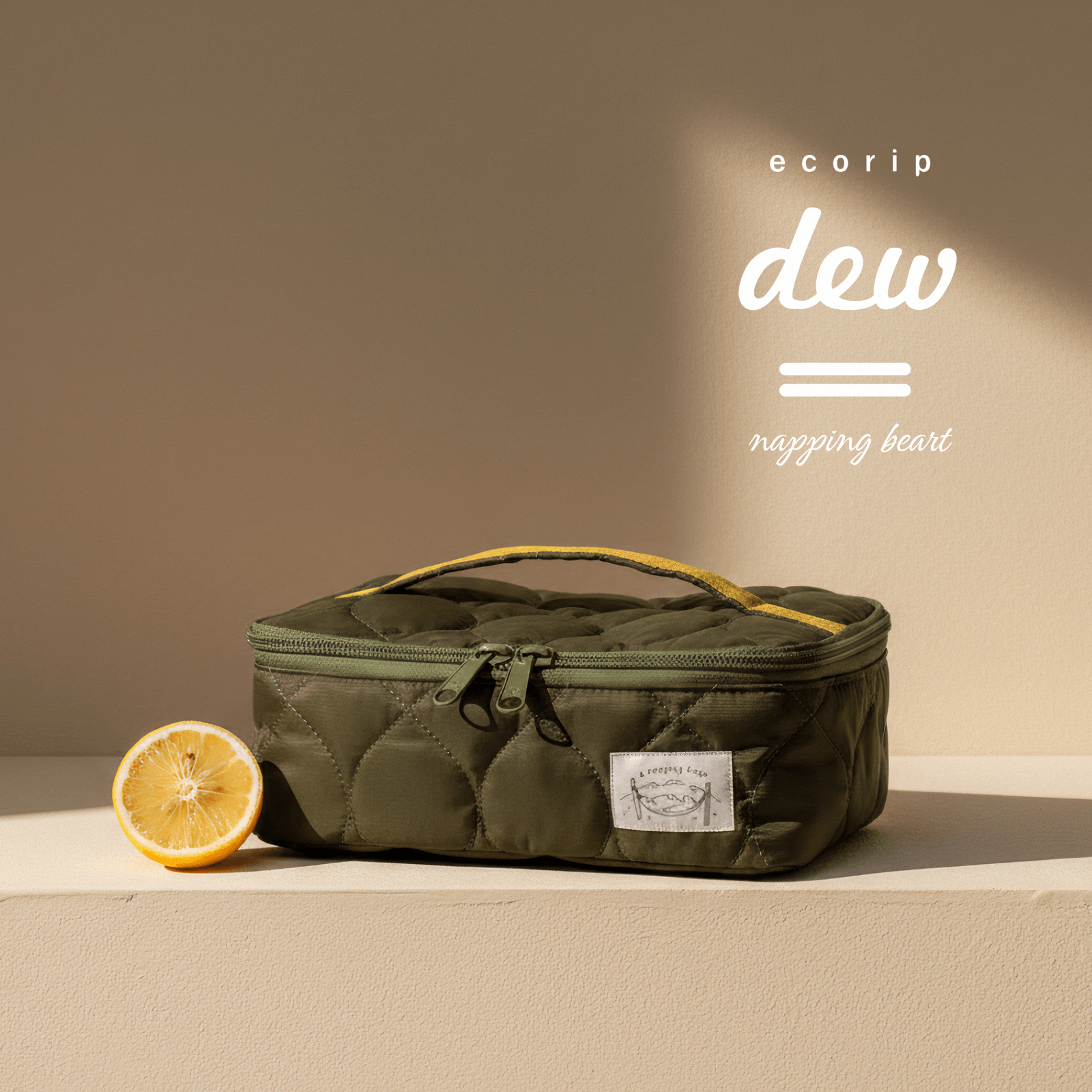 Ecorip-dew × a napping bear 保冷ウォッシュバッグ