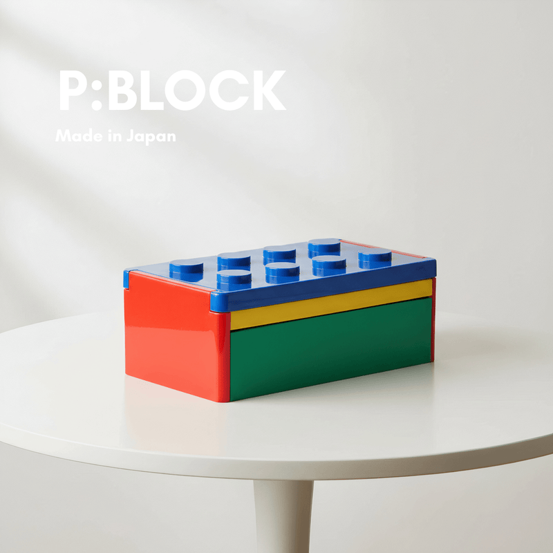 P:BLOCK ロック式1段ブロック弁当箱 580ml