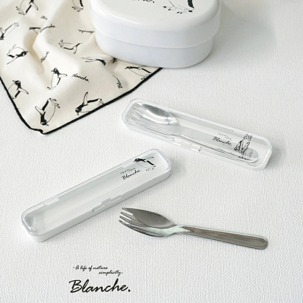 Blanche. 先割れスプーン & ケース セット