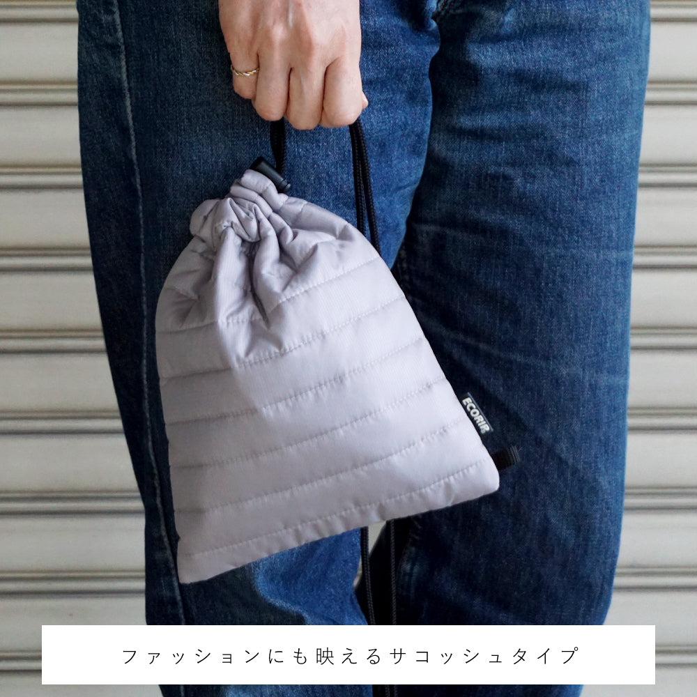 巾着 ECORIP 保冷&保温 巾着サコッシュ
