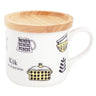 padou mug with wooden lid 350ml
