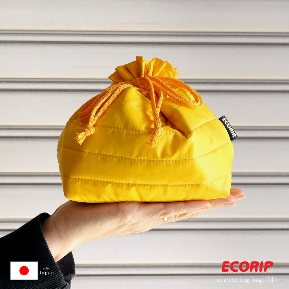 Ecorip 巾着袋 M 日本製 保冷ランチバッグ