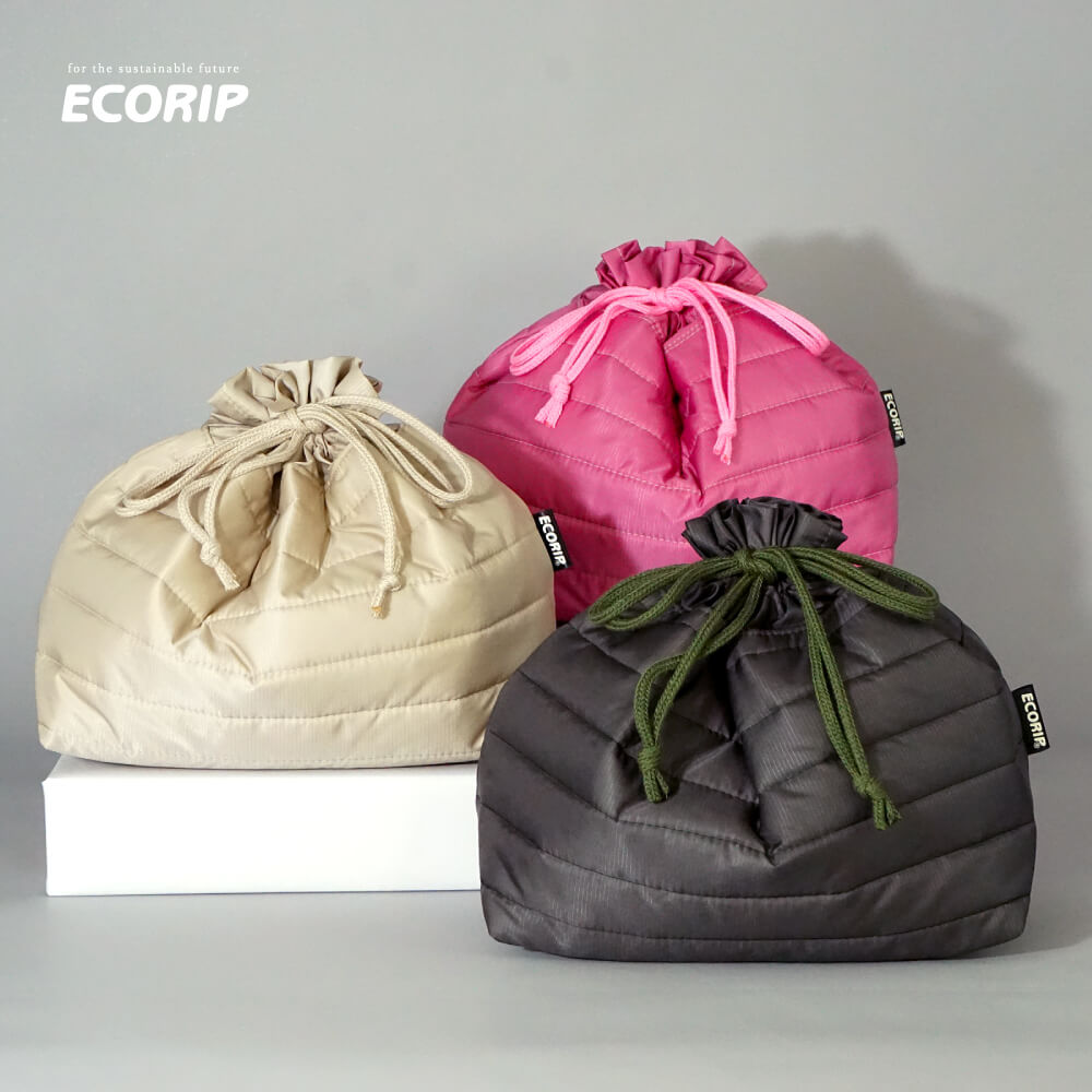 【雑誌CREA掲載】 Ecorip 保冷巾着 L